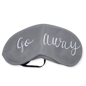 NWT Wool + Pepper Co. GO AWAY Silver Sleep Mask